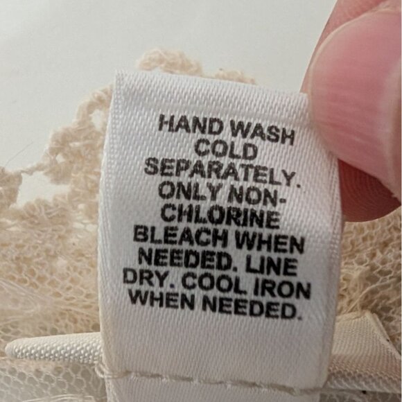 Cato Floral Lace Cardigan Womens Size 22/24W Cream Boho V Neck Lightweight Sheer - Picture 5 of 15